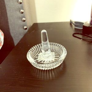 Crystal Cut Ring Dish